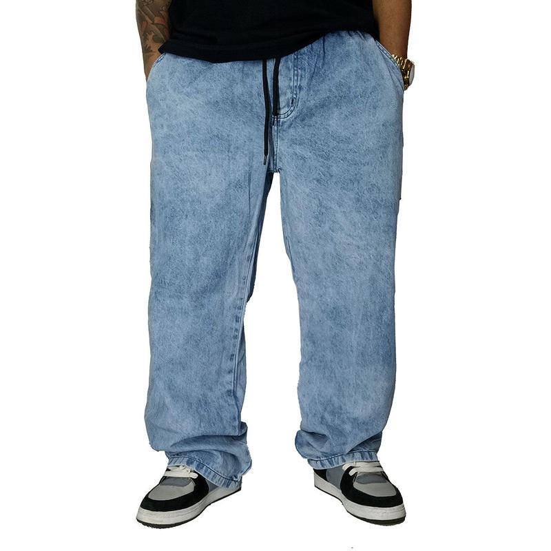 Calça Jeans Trip Side Carpinteiro Azul Lavado C027 - Outros Moda